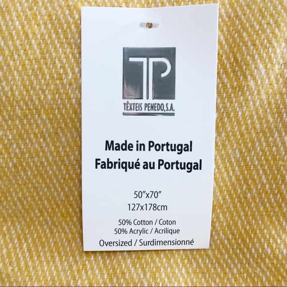 Texteis Penedo Fine Linen Bohemian Throw Blanket - Picture 7 of 8